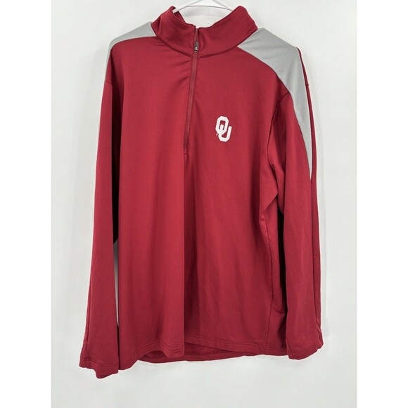 Antigua University Of Oklahoma Sooners 1/2 Zip Pullover Men’s Large - Picture 1 of 12